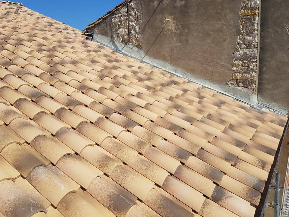 toiture finie avec solins