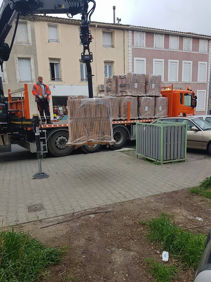 livraison sur chantier